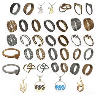 gioielleria anelli collana collezione collane argento braccialetto nozze oro 3d print model - Mito3D