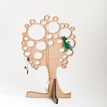 jewellery tree jewelry lasercut laser cutter wood organization 3d print model - Mito3D