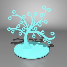 albero di gioielli cuore base la sospensione decorativo curva il design 3d print model - Mito3D
