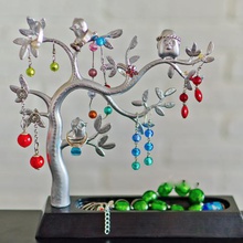 albero di gioielli abs uccelli frullatore braccialetto arredamento decorativo orecchino 3d print model - Mito3D