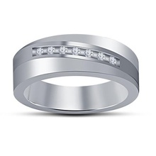 gioielli modello cad 3d signori band stl fromat anello di nozze Modello fidanzamento 3d print model - Mito3D