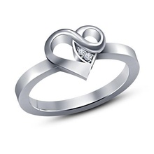 jewelry 3d cad model heart design engagement ring stl wedding 3d print model - Mito3D