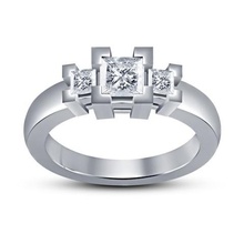 jewelry 3d cad model womens engagement ring stl wedding 3d print model - Mito3D
