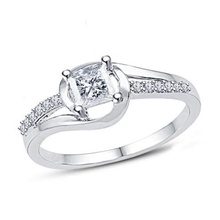 jewelry 3d cad model womens engagement ring stl wedding 3d print model - Mito3D