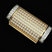 accessori gioielli braccialetto di diamanti casella blocco braslate gioiello braslatelock oro argento 3dprintable stampabile cnc bracelete attrezzature jewells i fermagli fibbia bracciali 3d print model - Mito3D