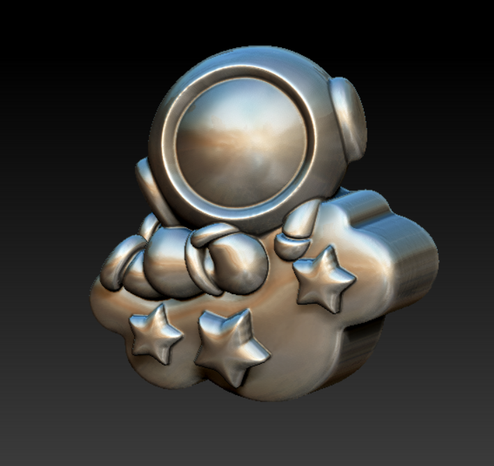 jewelry astronaut Jewelry 3D print model - Mito3D