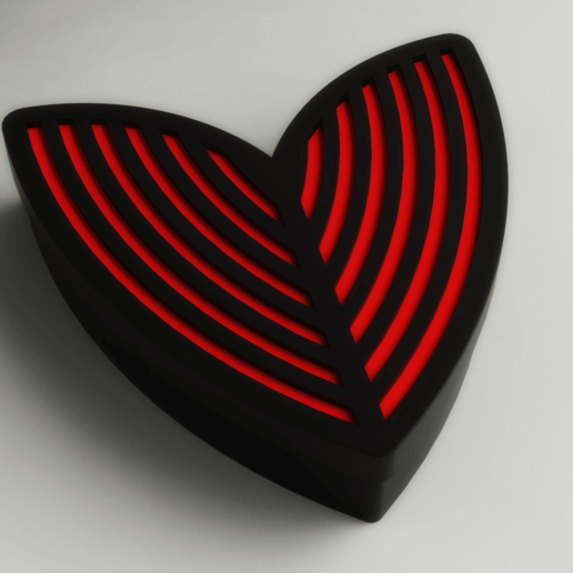 caixa de jóias - esqueleto coração a 3D print model - Mito3D