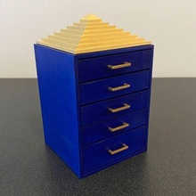 jewelry box drawers storage pyramid decorative container holder chest of 3d print model - Mito3D
