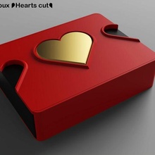 takı Kutu kalpler kesmek mücevher 3d print model - Mito3D