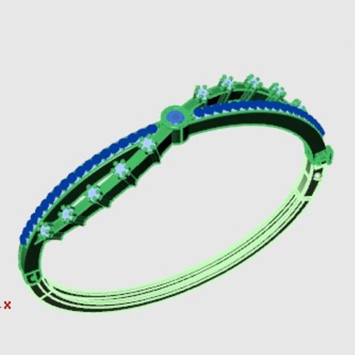 gioielleria braccialetto oro argento moda 3D print model - Mito3D
