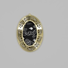 jewelry christmas gift brooch jewel modern idea noel 3d print model - Mito3D