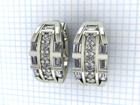 jewelry earrings jewelry earring pendentif 3d print model - Mito3D