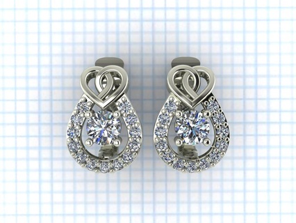 jewelry earrings earring 3d print model - Mito3D