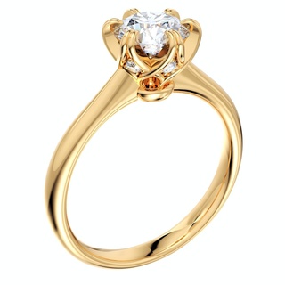 joalheria noivado anel diamante cesta cafajeste design cc38 58mm solitário Casamento bijuterias bijuteria Projeto imprimível modelo 3d impressão 3d print model - Mito3D
