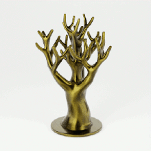 jewelry holder - tree stand decoration office bedroom desk organic nature trunk beautiful 3d print model - Mito3D