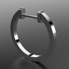 gioielleria pendente collana cruy diamanti moda replica 3d stl Stampa orecchini gioiello cerniera lampo oggetto 3d print model - Mito3D