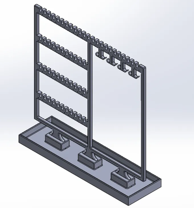 joalheria suporte colares brincos argolas fácil impressão 3d print model - Mito3D