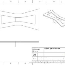 gabarito encaixes ferramenta 3d print model - Mito3D