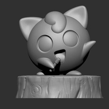 jigglypuff Sanat pokemon figürü şekil 3d impression3d 3d print model - Mito3D