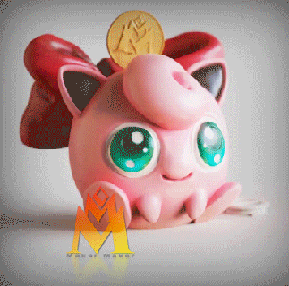 jigglypuff salvadanaio fan arte pok lun figurina unire yamper Evoluzione Pokemon nintendo 3d gioco anime 3d print model - Mito3D