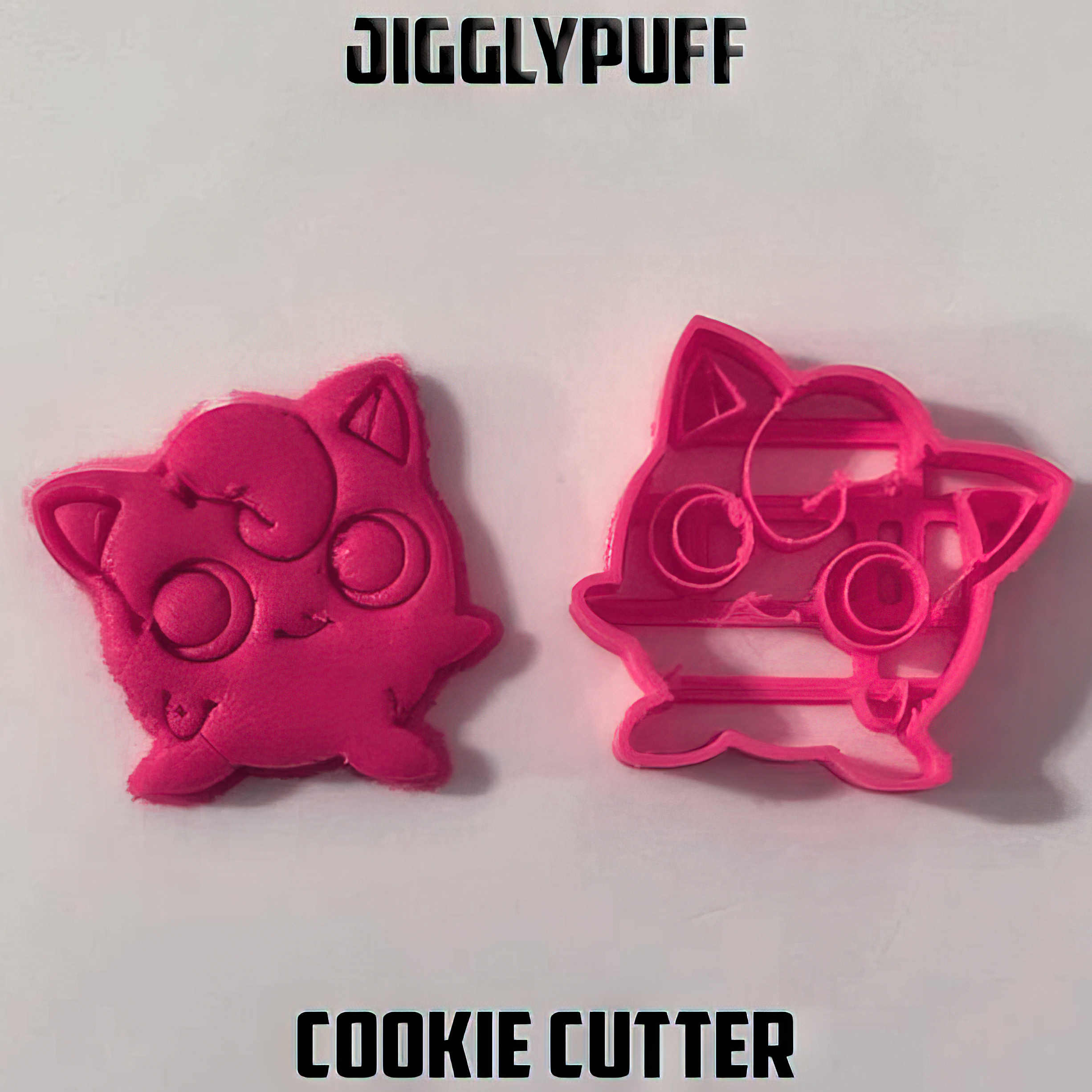 jigglypuff pokemon Galleta cortador hogar casa juego decoración juguete Hola colegio esculpir fortnite estrella guerras figura mujer niña busto anime Barbie capcom residente mal 3D print model - Mito3D