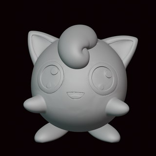 Jigglypuff Pokémon Zahl Statue Videospiel Videospiele Miniatur Skulptur Fan Art Figur Kanto go 3d print model - Mito3D