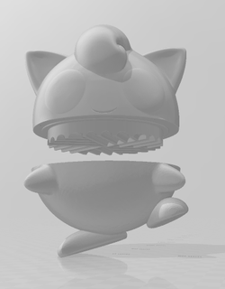 titrek puf pokemon ot öğütücü dişsiz kenevir tütün 3d print model - Mito3D