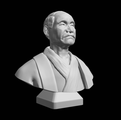 jigor kan busto kunst judo japanisch maestro sensei arte kriegerisch gründer 3d print model - Mito3D