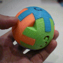 rompecabezas pelota Arte juego circulo número lindo 3d print model - Mito3D