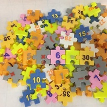jigsaw número de piezas puzzle secuencias matemáticas patrones art arte 3d print model - Mito3D