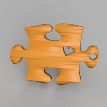 quebra cabeça brincos brinco pendente pingente pingentes idealab férias celebrar jigsaw moda tendência 3d print model - Mito3D
