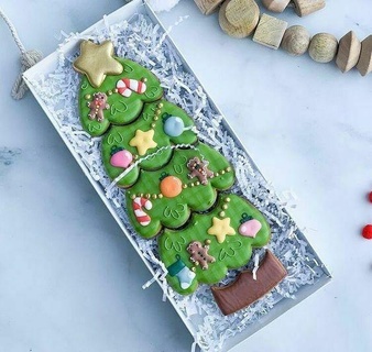 yapboz bulmaca Ayarlamak Noel ağaç Bayram çam çeşitli kesme pul fırın hamur işi Dükkan fondan makarna kesici kurabiye işaretleyici afiş mutfak ev kek dekorasyon tasarım yaratıcı el sanatları kotilyon 3d print model - Mito3D