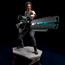 jill valentine art resident evil 3 remake wong leon redfield claire rail gun zombie fan fantasy sci-fi tabletop figurine 3d print model - Mito3D