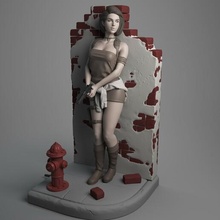 jill Valentin fille nu l'amour anatomie sexy corps figure jouet statue animal art érotique passionné résident mal 3d print model - Mito3D