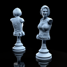 Jill sevgili büst Sanat yerleşik kötü 3 yeniden wong Leon Redfield Claire Demiryolu tabanca zombi hayran fantezi sci fi masaüstü heykelcik 3d print model - Mito3D