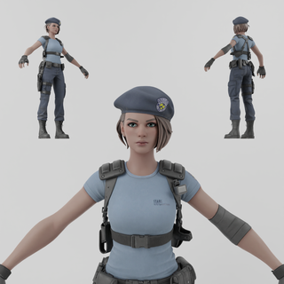 jill valentine - resident evil 3 - printable statue 3D Print Model in Woman  3DExport