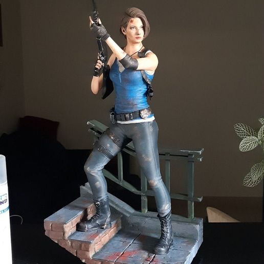 jill Valentin résiduel mal statue 3D print model - Mito3D