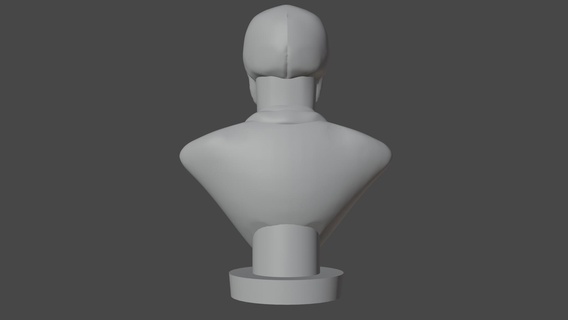 jim carrey maschera statua fallimento alto poli 3d Stampa 3d print model - Mito3D