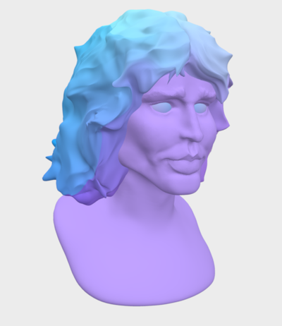 jim morrison musiker sänger 3d print model - Mito3D