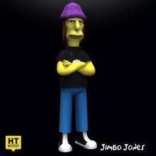 jimbo Jones simpsons simpson 3d print model - Mito3D