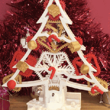 jingle bell musicbox animated christmas tree - release gadget xmas sapin anim musibox bo te musique vive le vent coration 3d print model - Mito3D