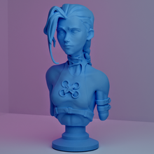 jinx bust - arcane art league legends netflix 3d print model - Mito3D