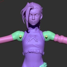 jinx toy articulated arcane 3d print model - Mito3D