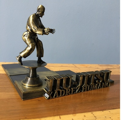 jiu jitsu humano xadrez estátua arte escultura mma ufc bjj ajj brasileiro 3d print model - Mito3D