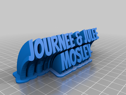 jj Mosley casa personalizado escritório trabalhos escrivaninha 3d print model - Mito3D