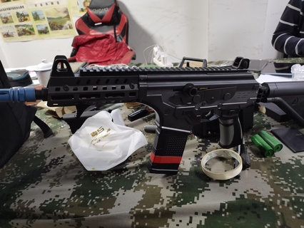 jm17 galil mlok jardineira airgunairsoft aeg arma fogo brinquedo rifle jinming 3d print model - Mito3D