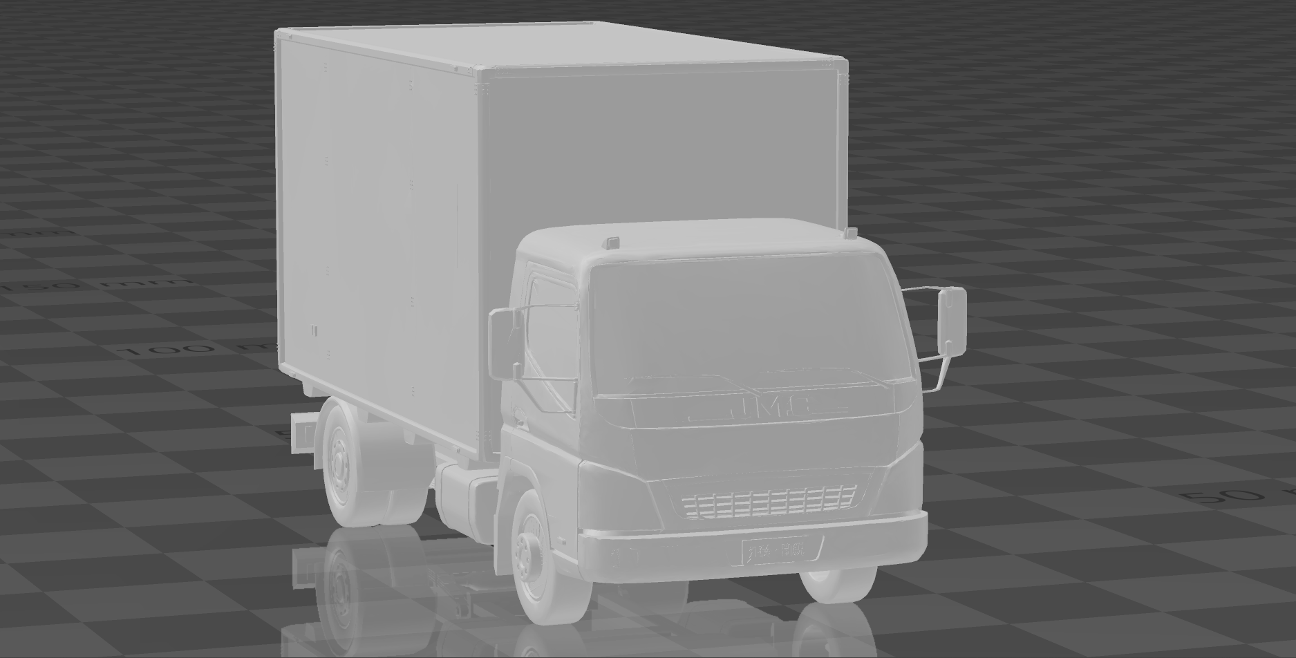 jmc saat basit kabin kamyonet camion kamyon araç 3D print model - Mito3D