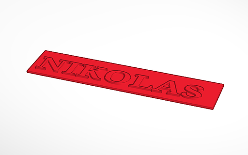 etichetta nikolas 3d print model - Mito3D