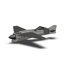 jmr Mustang Konzept Flugzeug Spiel planen 3d print model - Mito3D