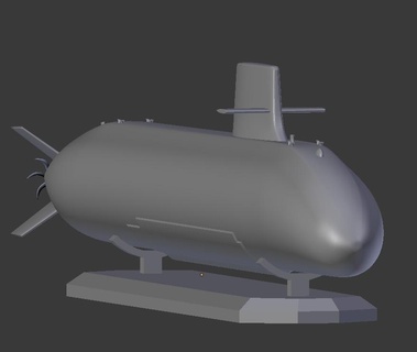 jmsdf ekşi sınıf dizel denizaltı Japonya Donanma Araçlar 3d print model - Mito3D